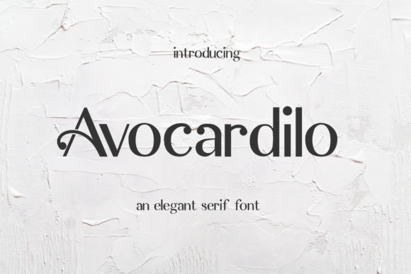 Avocardilo: A Bold Display Font for Web Design
