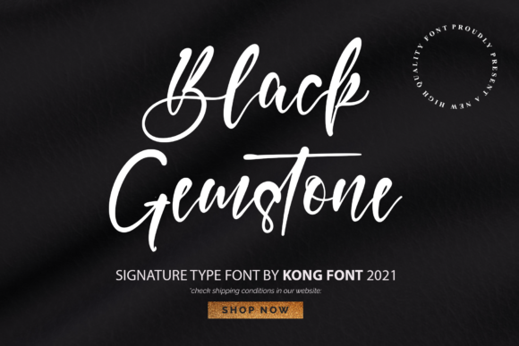 Black Gemstone Font Review