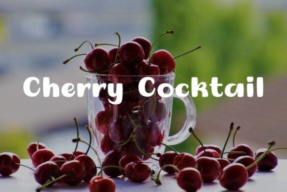 Cherry Cocktail: A Playful Display Font for Editorial Charm