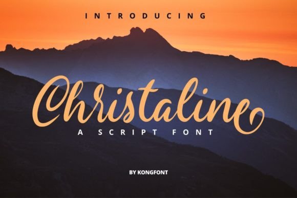 Christaline: A Playful Script Font