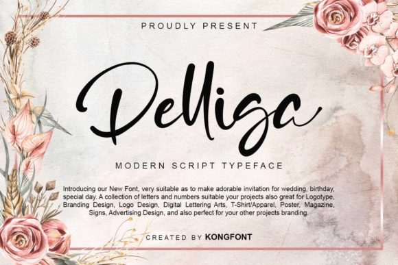 Discover Delliga: A Handwritten Font for Creative Projects