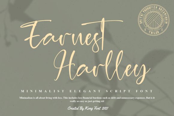Discover Earnest Harlley Font