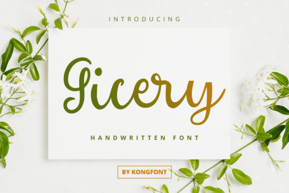 Gicery: A Playful Font for Creative Campaigns