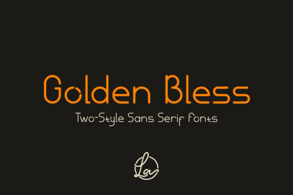 Golden Bless Font for Creative Projects