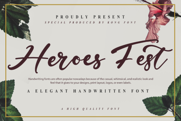 Heroes Fest Font Review