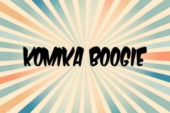Komika Boogie: A Bold Font for Digital Campaigns