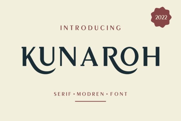 Kunaroh: A Bold Serif for Modern Branding