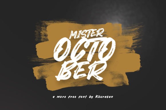 Mister October: A Stylish Font for Creative Campaigns