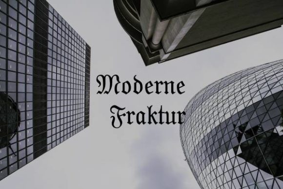 Moderne Fraktur: A Bold Typographic Statement
