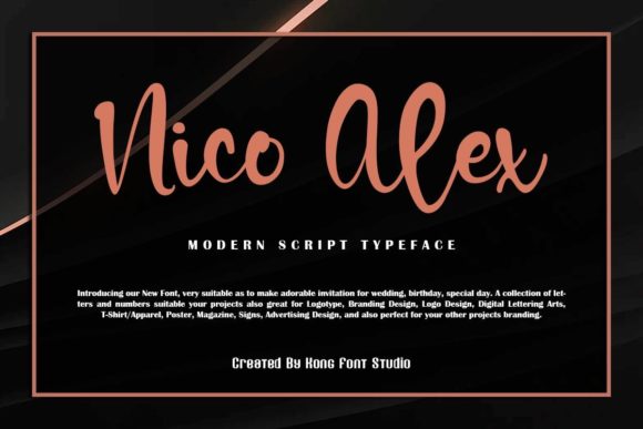 Nico Alex: A Playful Script Font for Makers