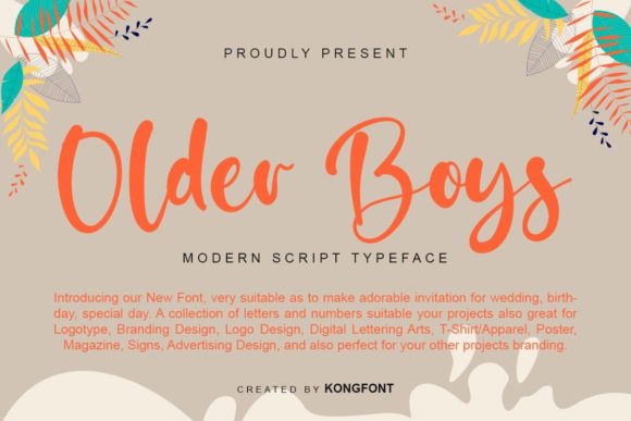 Older Boys: A Bold Font for Creative Campaigns