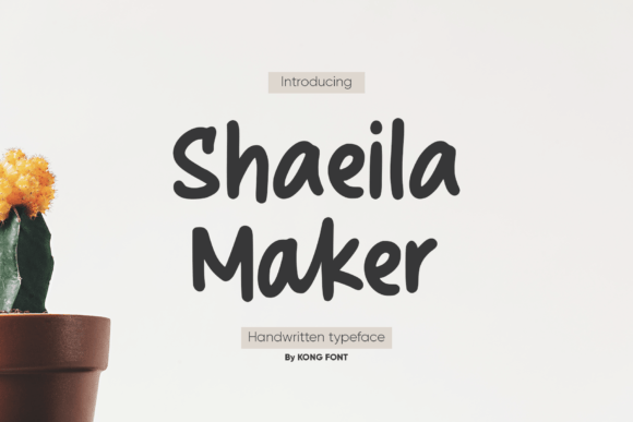 Shaeila Maker: Playful Handwritten Font