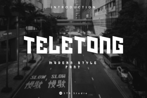 Teletong: A Bold Display Font for Digital Marketing