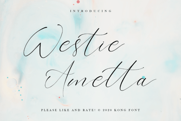 Westie Ametta Font for Creative Projects